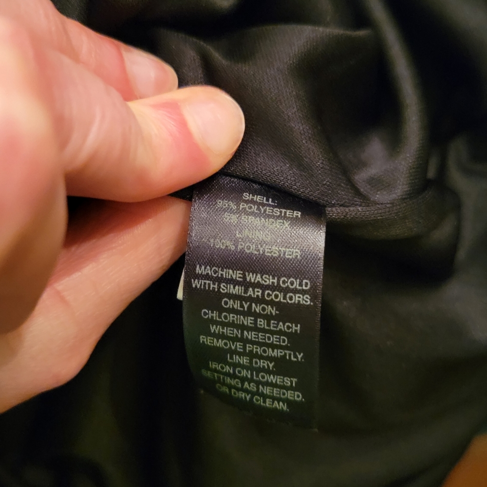 White House Black Market Black V-Neck Front & Back Dress - Picture 5 of 5